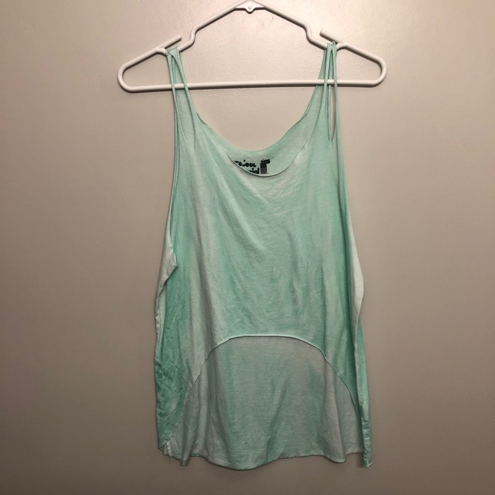 Project social t tank top teal blue small